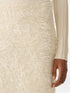 textured-finish midi skirt